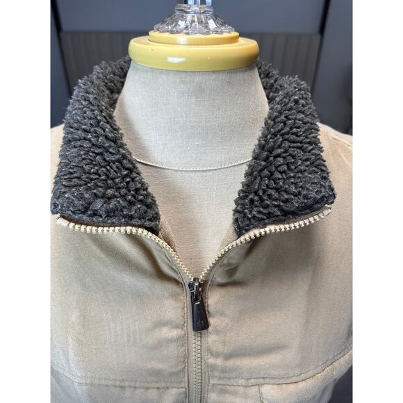 Rainforest Microsuede Men’s Puffer Warm Winter Jacket Inside Pocket Sherpa Small - Picture 3 of 11